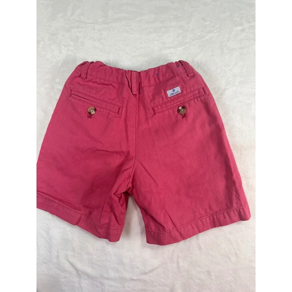 J. Bailey Chino Shorts 6 Adjustable Waist Cotton Boys Salmon preppy summer